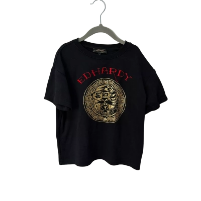 Ed Hardy Kids  Size 7 / 8 T-Shirt Black  