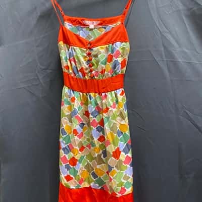 Sass Womens  Size 10 Paint Blotch Pattern Dress
