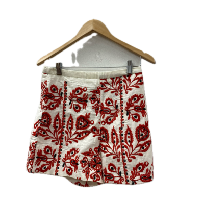 Chic Wish Womens  Size 8 Shorts Black  / Floral / Red / White 