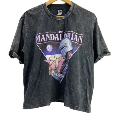 Star Wars The Mandalorian Womens Cotton T-shirts - Size M - Grey 