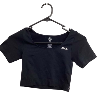 STAX Womens  Size XS Black Crop Top