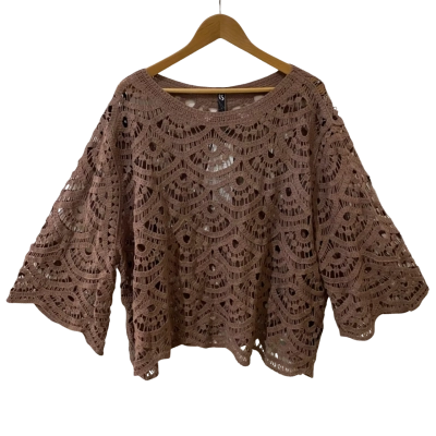 TS Size 22/24 Brown 3/4 Sleeve Top