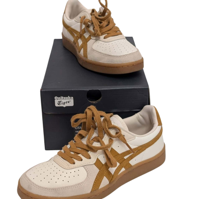 Onitsuka Tiger Womens Cream/Tan Presidio Size 5.5US