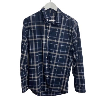 Connor Mens  Size M Shirt Black  / Blue / Checked 