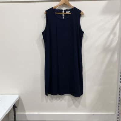 W. Lane Womens  Size 16 Sleeveless Dress  Navy Blue 
