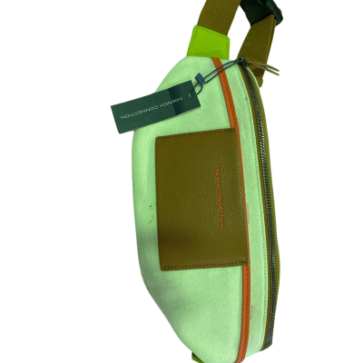 French Connection Unisex Belt Bag Brown / Green / Off White / Orange 