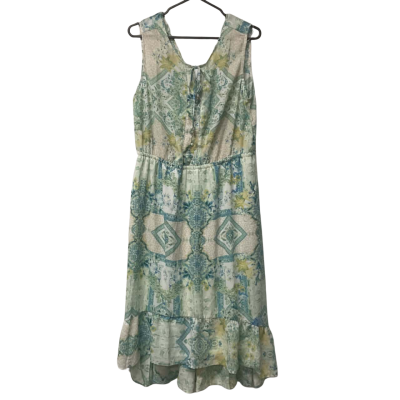 Womens beme Size 14 Maxi Dress Blue / Green 