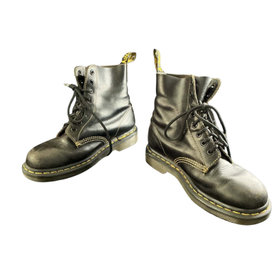 Dr Martens Yellow stitch 8 hole Size 37 Boots Black / Yellow 