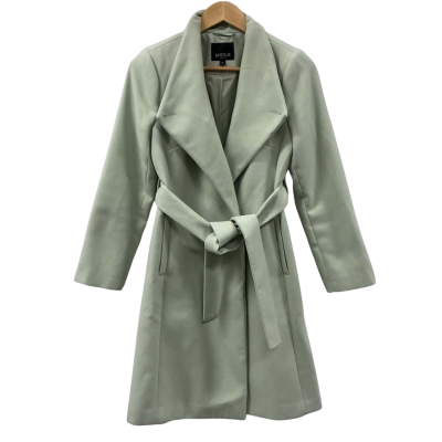 Basque Womens Size 10 Trenchcoat Green