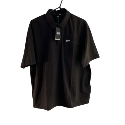 DKNY Men's Golf Polo T Shirt with buttoned collar - Size XL  