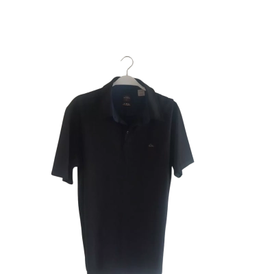 Quicksilver Waterman Men's Size XL Short Sleeve Polo Shirt Black  