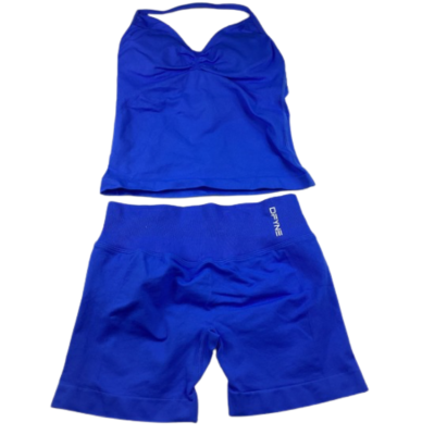 DFYNE Top & Bike Shorts - Blue Size S