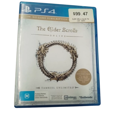 PS4 Game: The Elder Scrolls Online, Tamriel Unlimited