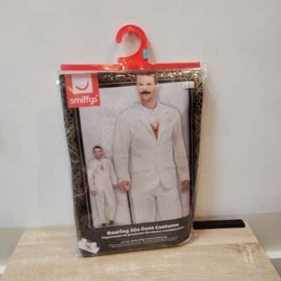 Roaring 20S Gent Costume Mens  Size L Cream 
