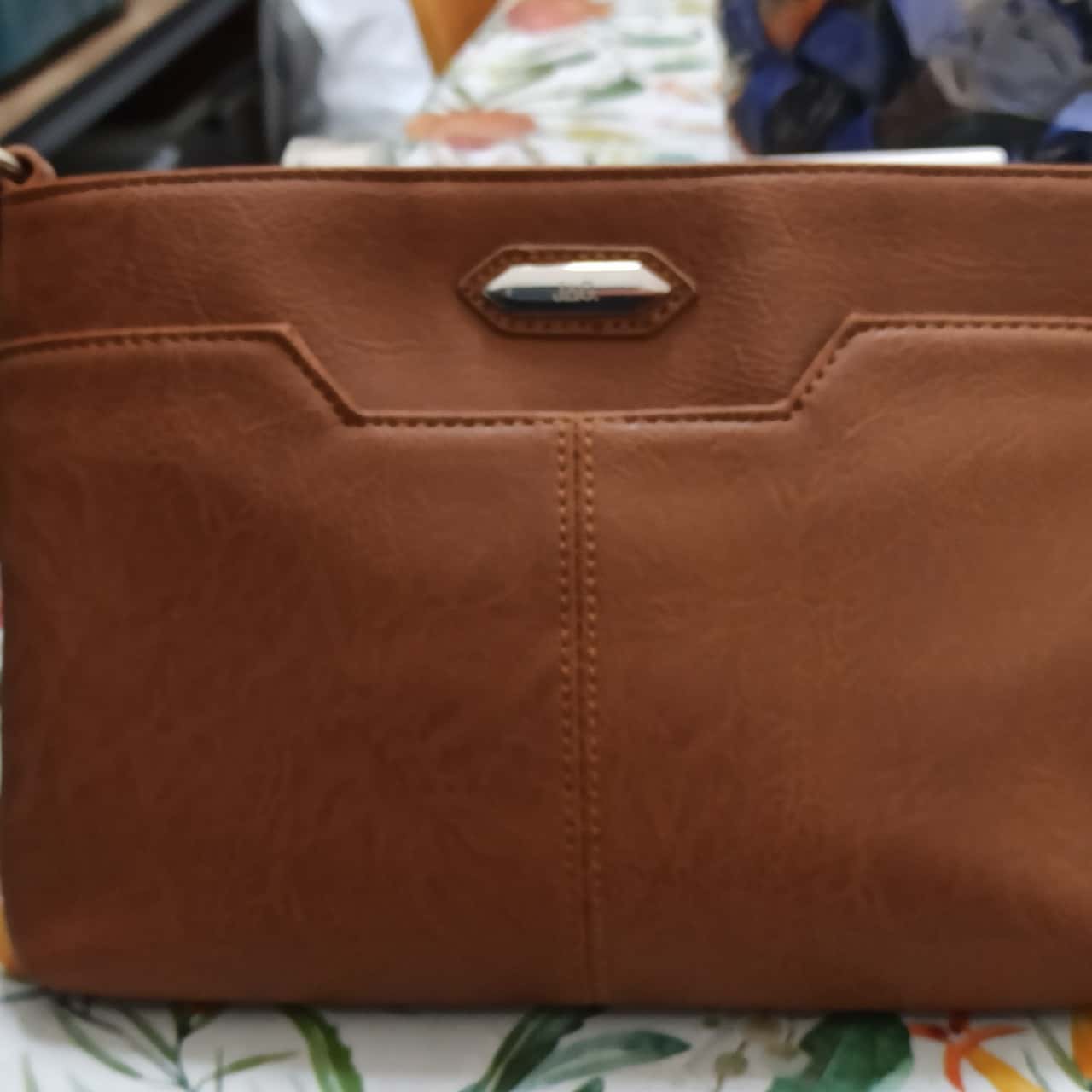 Jag Womens Handbag Brown with Long handle New with Tags slight marks