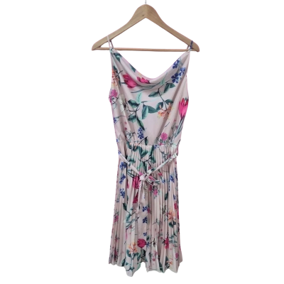 Review Womens  Size 10 Shoestring Strap Dress Multicoloured 