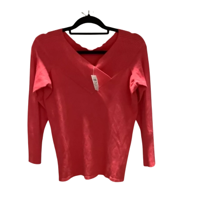 BNWT Jacqui-E Womens Size M Salmon Pink Jumper RRP $79.95