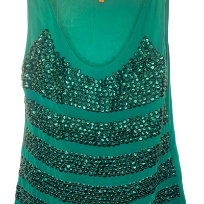 Tory Burch Womens  Size 10 Blouse Green 