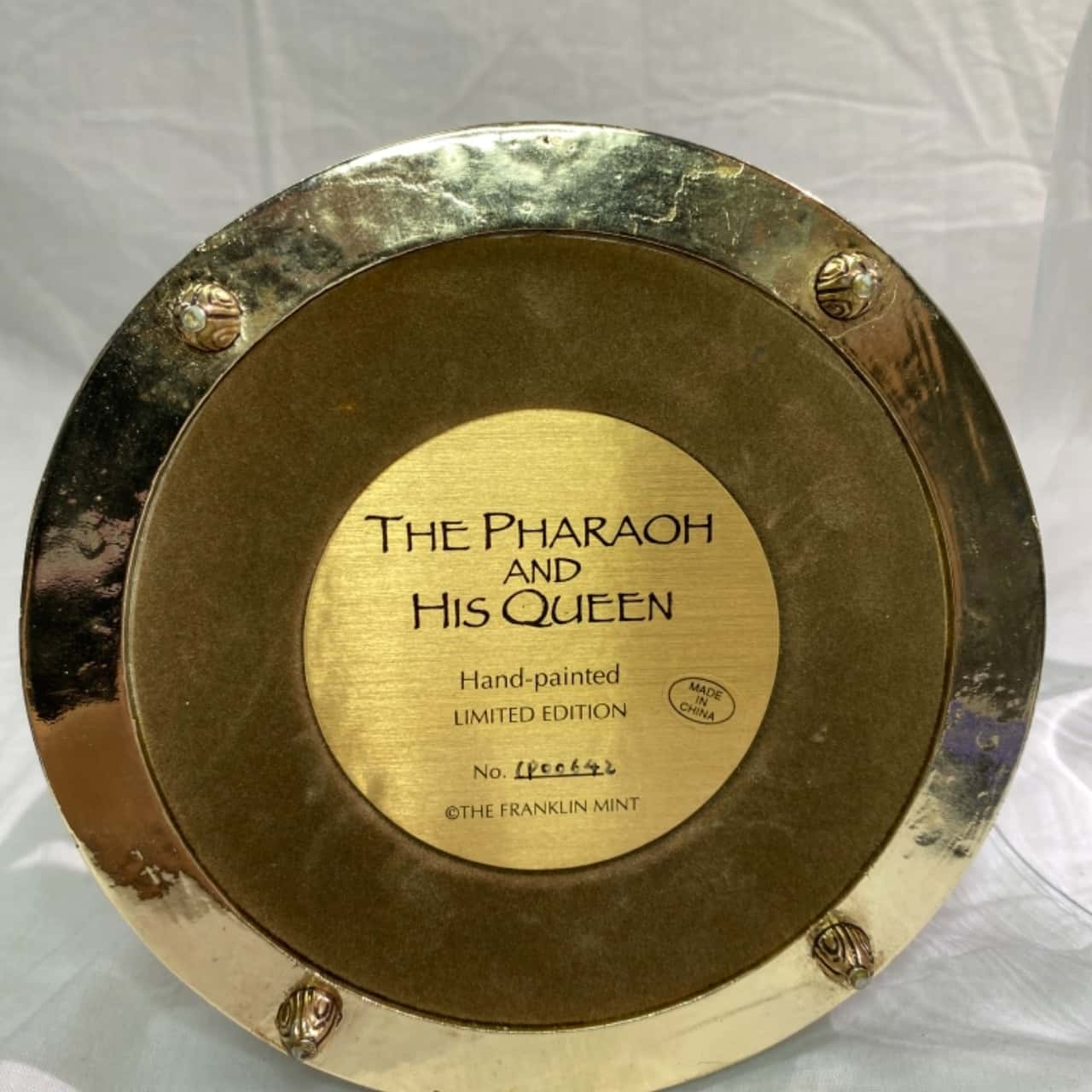 The Pharaoh & his Queen The Franklin Mint hand painted LE Figure
