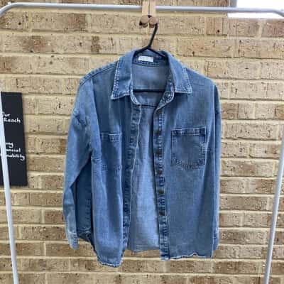 Kookai Womens denim shirt Size 38 