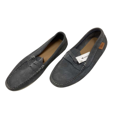 Brand New - Lacoste - Mens Leather / Suede Slip-On Shoes -Size 7 - Grey 