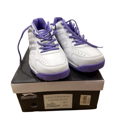 Slazenger Womens  Size 9 White/Purple Runners 
