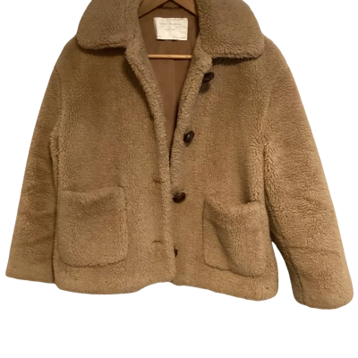 Zara teddy bear coat  Size XS Brown 