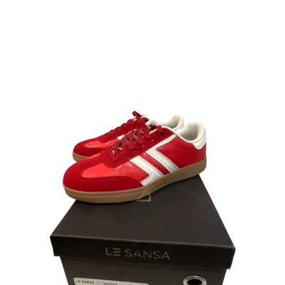 Le Sansa Womens  Size 38 red/white sneakers