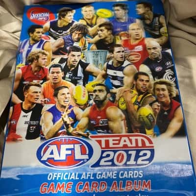 AFL Team 2012 Game cards + Album 