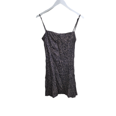 Reformation Floral Mini Dress Size US 6 AU 10 Navy Blue White Cami Slip Viscose