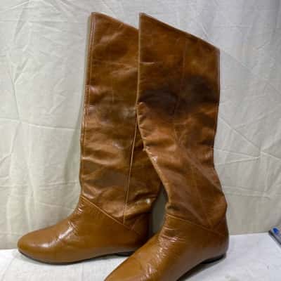  Womens  Size 36 Brown Scooter Boots 