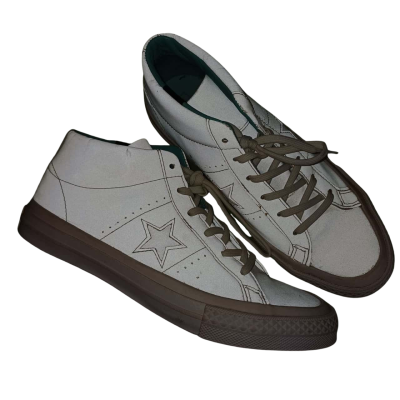 Converse Water Repellent White Sneakers Shoes Star Chuck Taylor Size: US 7 Good Condition High Tops 