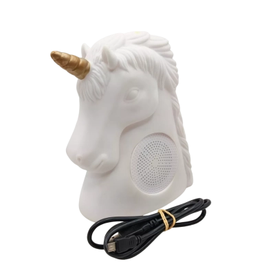 Light Up Unicorn Kingdom Bluetooth Wireless Speaker - Turns On & Appears To Be Working OK But Not Tested  - See Description  (mixed elec) 