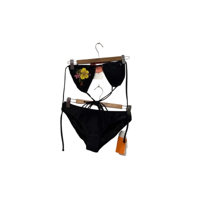 Speedo Womens  Size 12 Bikini Black  / Floral 