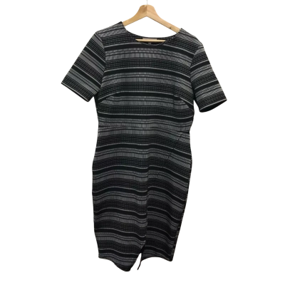 Redherring Womens  Size 16 Midi Dress Black  / White 
