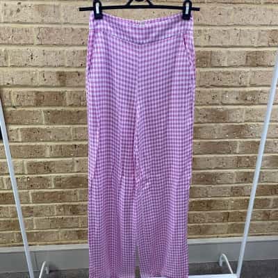 Kookai Womens pink patterned pants Size 34 