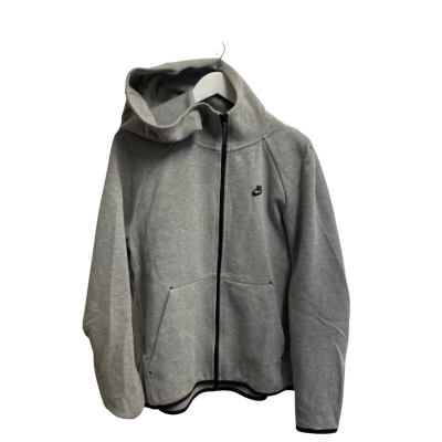 Nike Mens  Size L Front Zipper / Hood Jacket Grey 