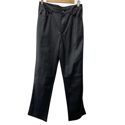 Minkpink - Black Lani PU Pants - Faux Leather Size S