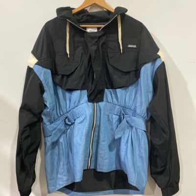  Mens Jagged Size XXXL Front Zipper Black  / Blue / Off White 