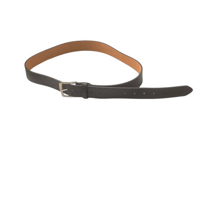 Men’s Hugo Boss Belt Size 46 Black  / Brown / Silver 