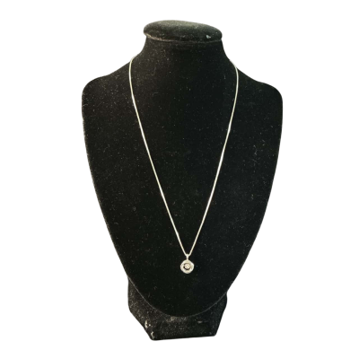 Michael Hill  Cubic zirconia moving pendant and sterling silver Necklace (stamped)