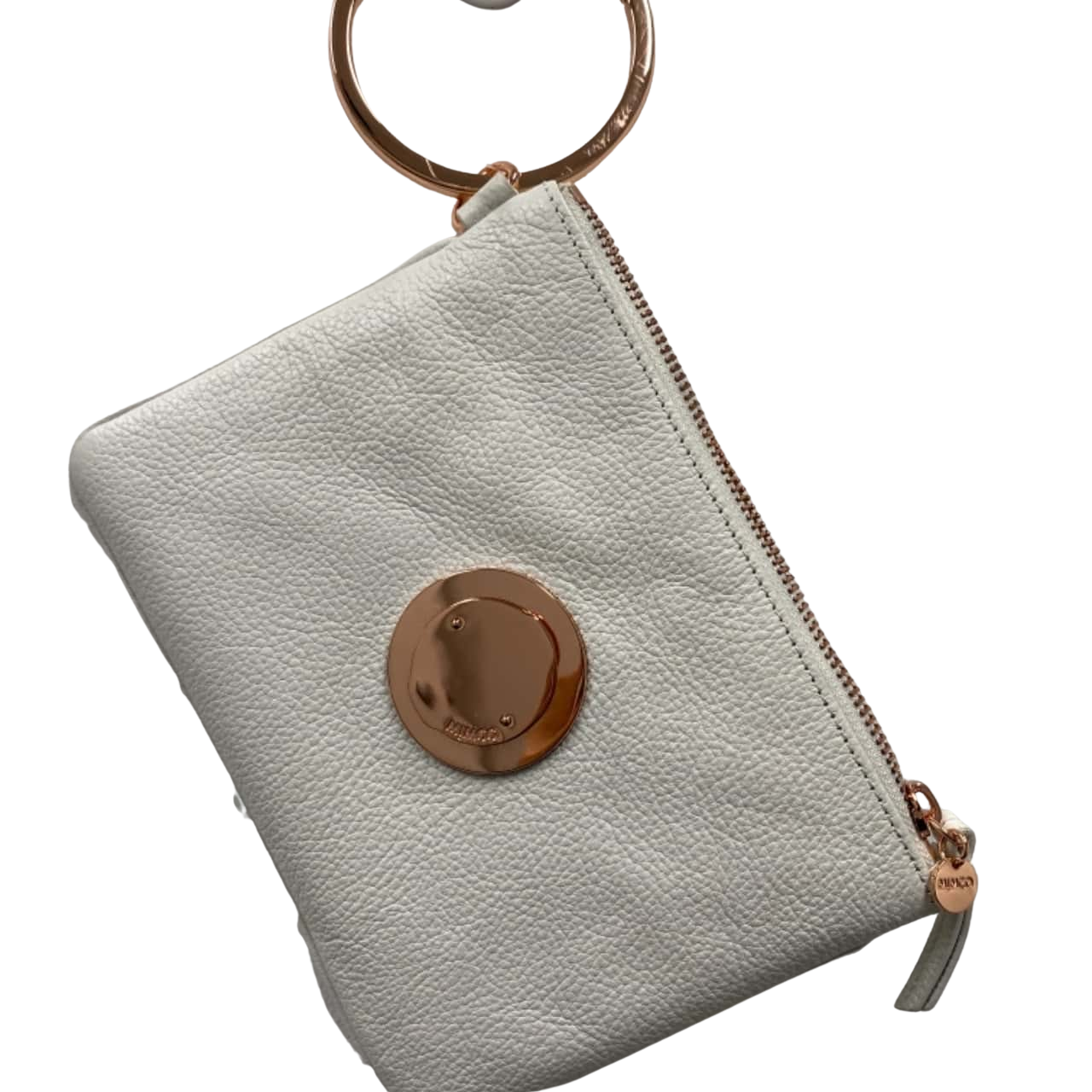 NEW LEATHER Mimco Womens Clutch Gold / White (s)