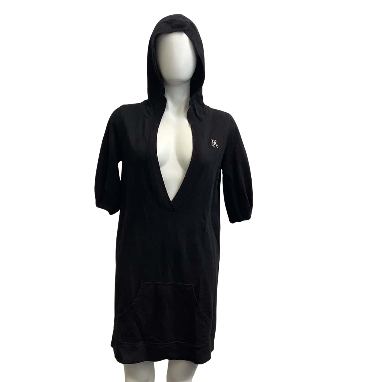 Polo Ralph Lauren Jeans Womens Size 8 Hood Mini Dress Black (s)