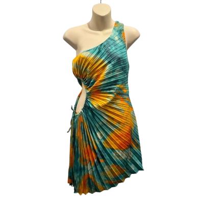 Sage & Paige Womens  Size 6 Mini Dress Blue / Orange 