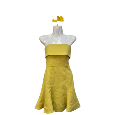 C/MEO Collective Womens  Size XS Mini Dress Mustard / Yellow 