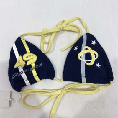 Neovision Womens  Size XXS Bikini Top Multicoloured / Navy Blue / White / Yellow 