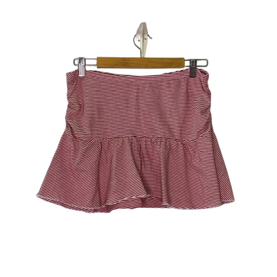 Supré Womens  Size M Mini Skirt Pinstriped / Red / White 