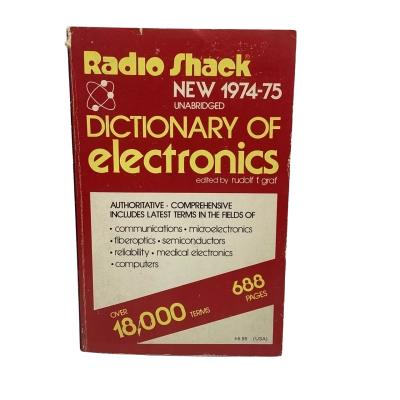 Radio Shack Dictionary Of Electronics 1974-75 