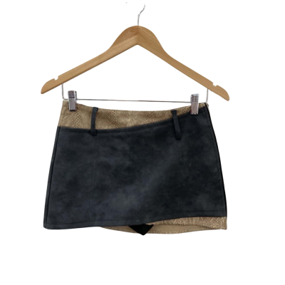  Aelfric Eden Womens  Size XS Mini Skirt Animal print / Grey 