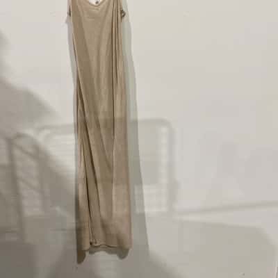 Ghanda Womens  Size S Maxi Dress Beige 